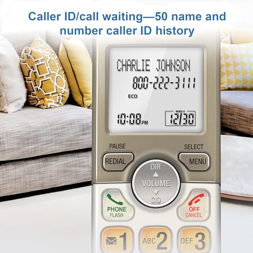 2-Handset Cordless Phone with Answering System S347958