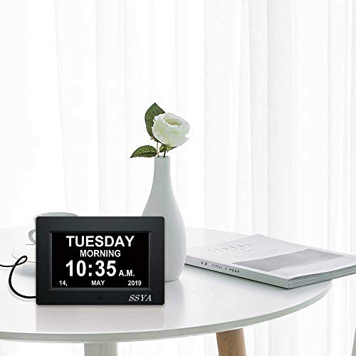 7 Inch Calendar Clock with Auto Dimmable Display O49050