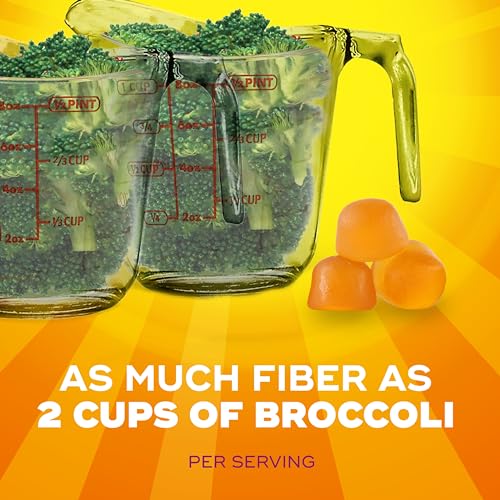 120 Count No Sugar Added Orange Flavor Fiber Gummies P528
