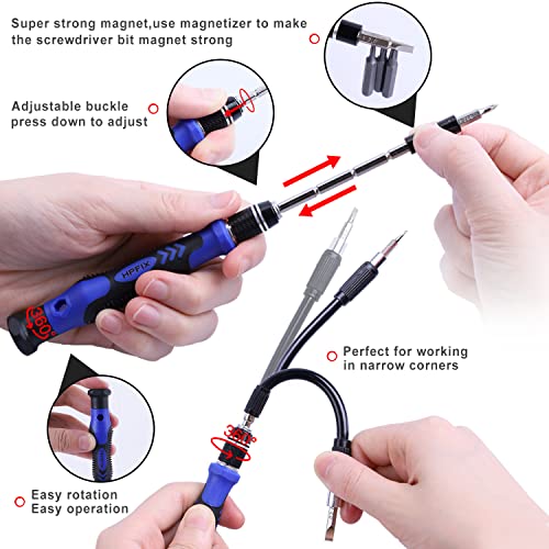 124-Piece Magnetic Precision Screwdriver Set F540