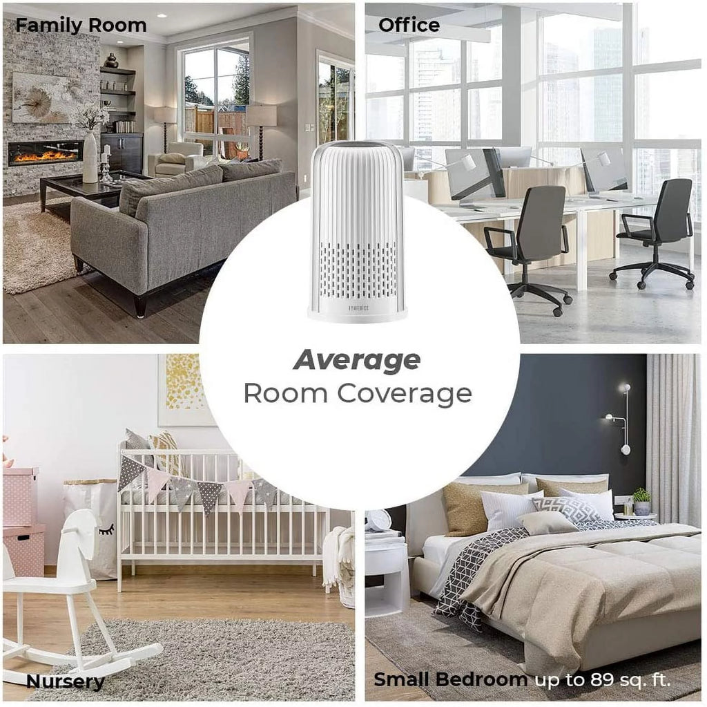 White 4-in-1 Tower Air Purifier with HEPA Filtration I511