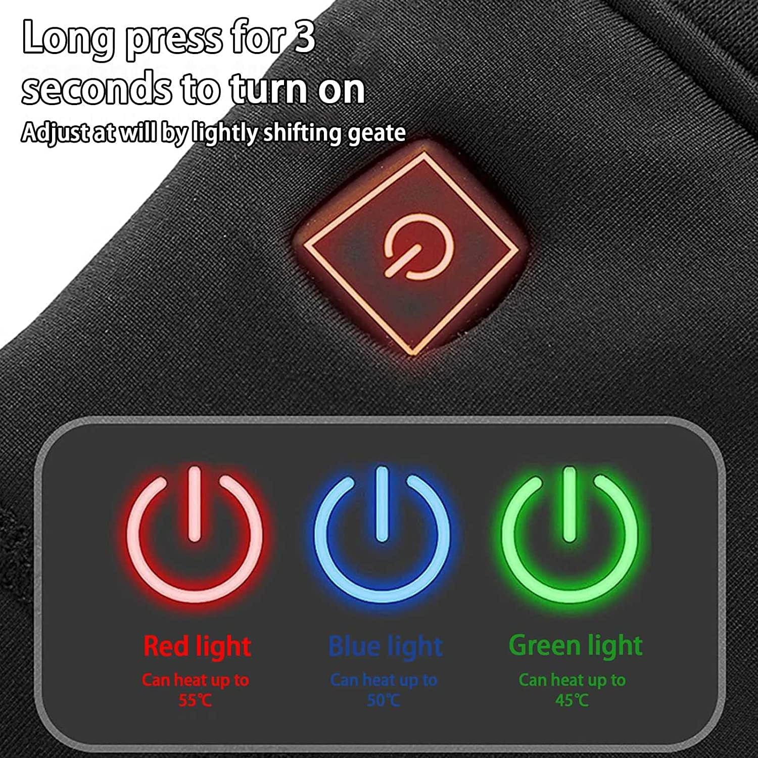 Men's USB Heating Thermal Suit with 3 Heating Levels and 9 Heating Zones M14568