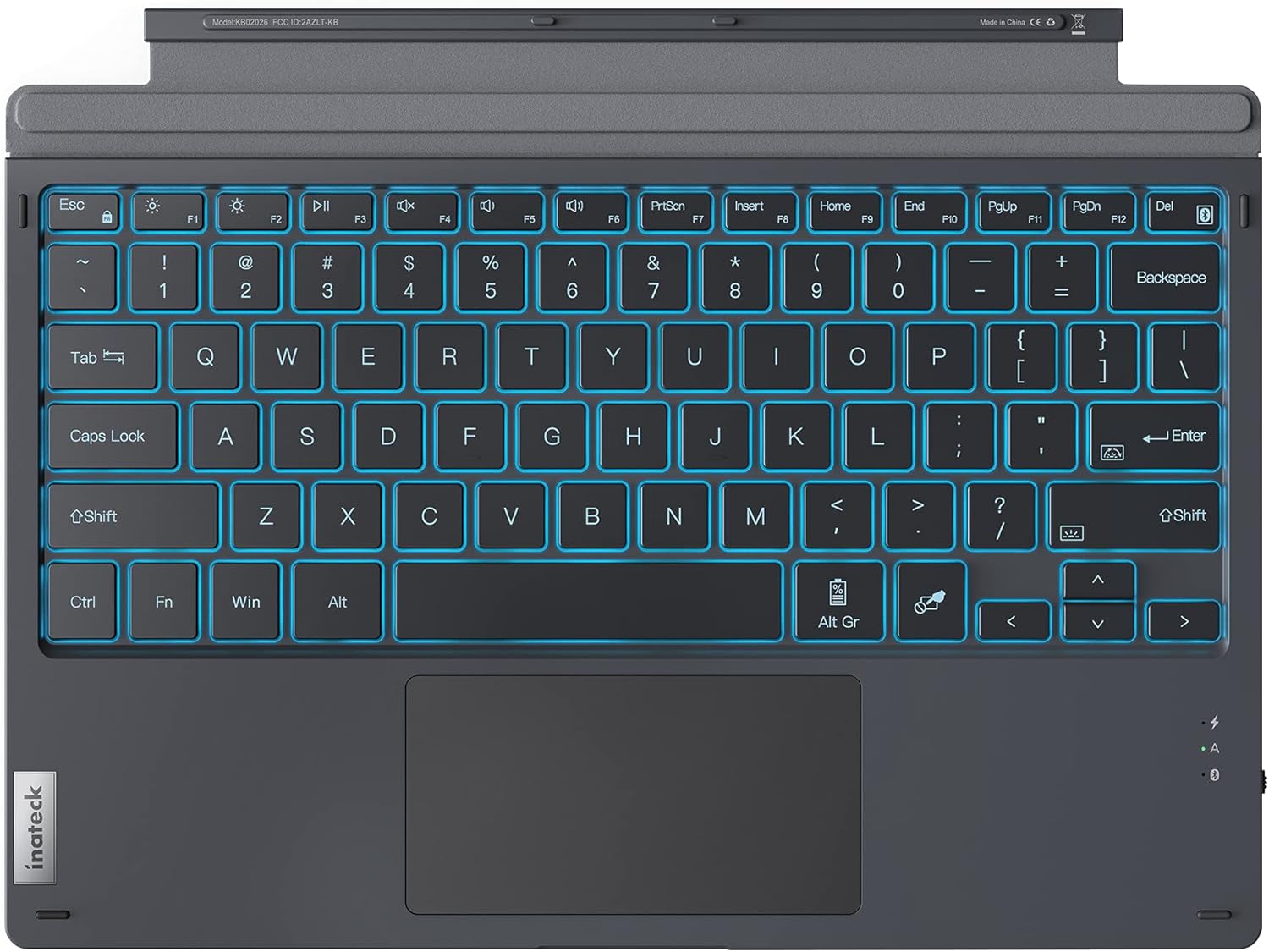 Gray Bluetooth Backlit Keyboard Pack of 2 O6885