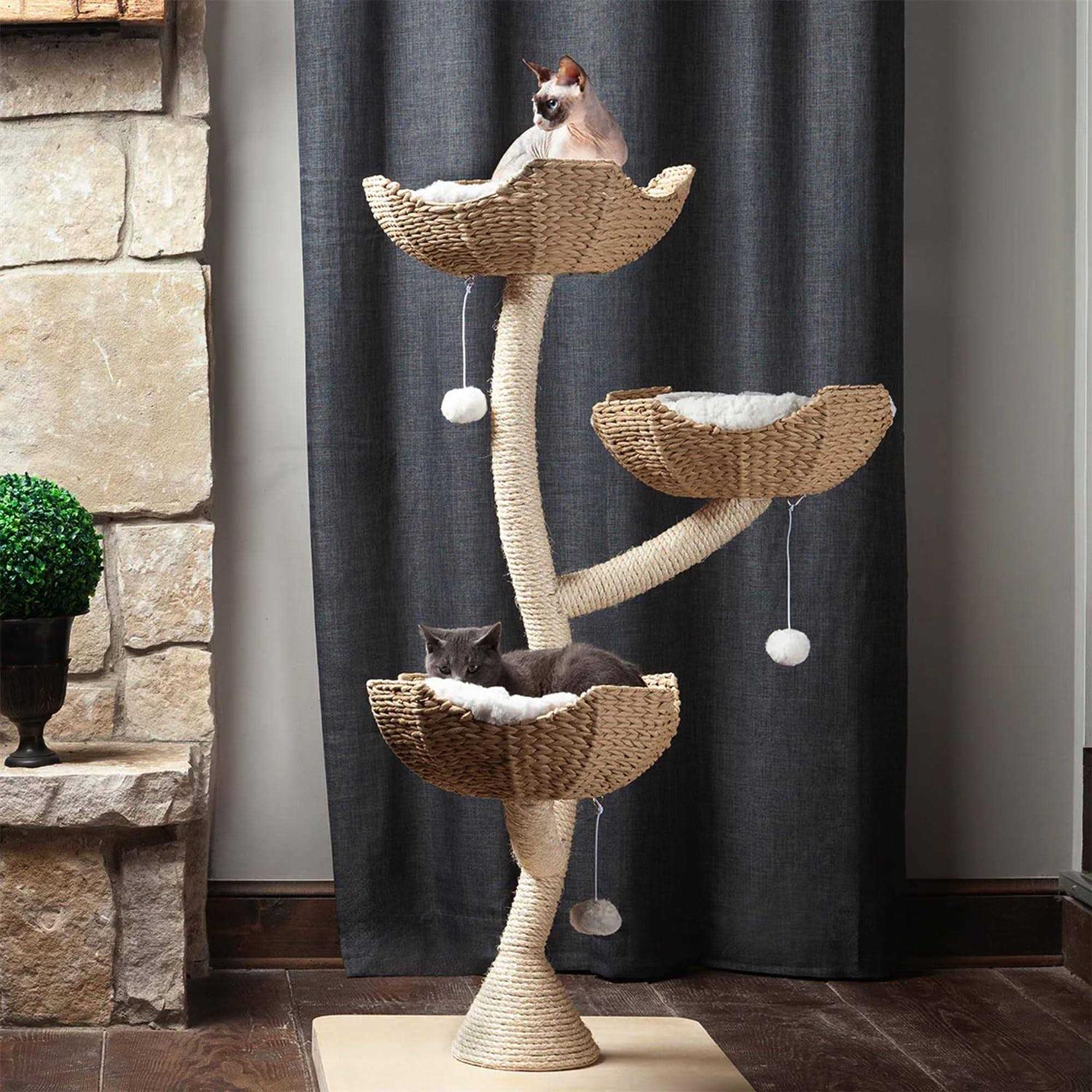 Modern Cat Tree Elevated Tower O908