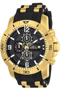 Stainless Steel Quartz Watch with Stainless-Steel Strap, Blue, Black U4296