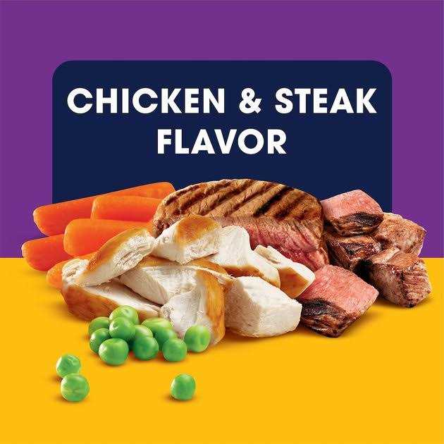 Adult Dry Dog Food Chicken and Steak L9176