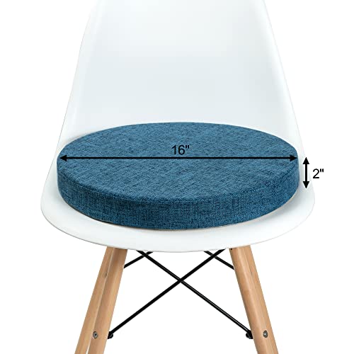 Gray 16 inch Round Chair Seat Cushion Pad H629294