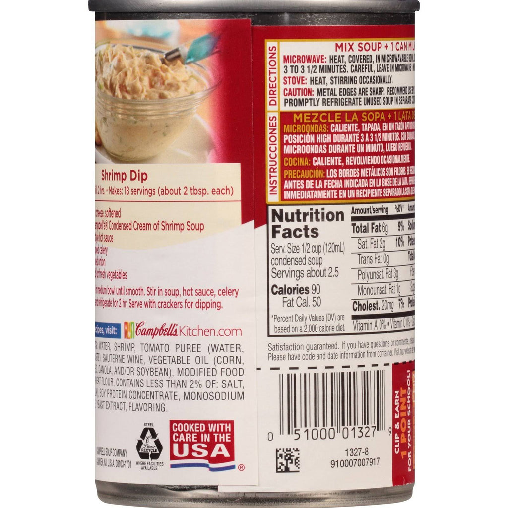 10.5 oz Can Cream of Shrimp Soup Pack of 12 E77983