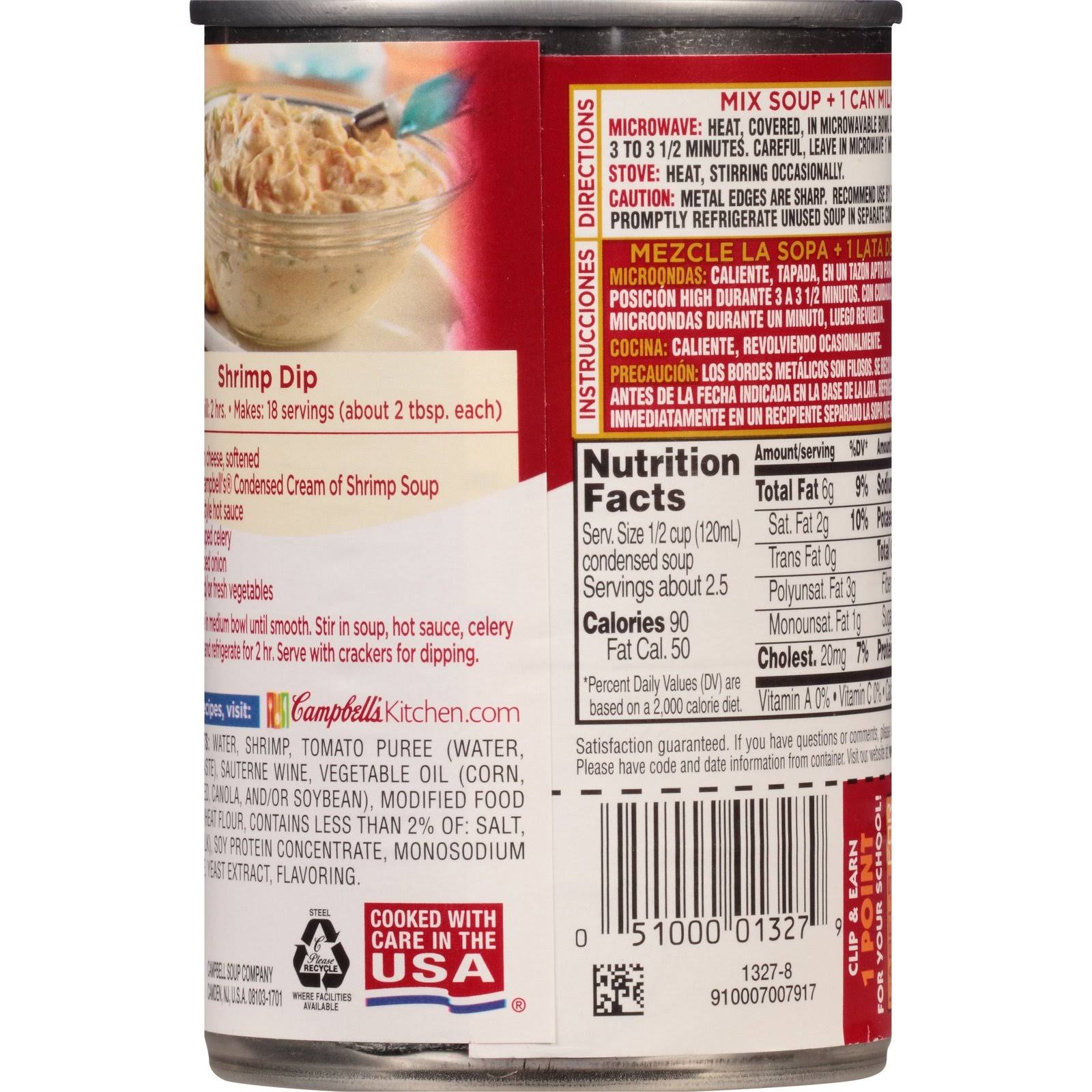 10.5 oz Can Cream of Shrimp Soup Pack of 12 E77983