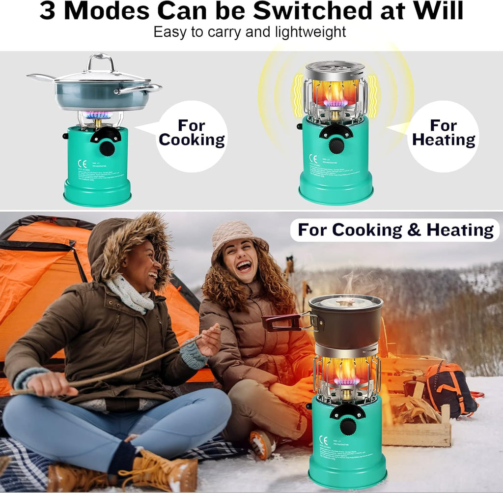 Portable Propane Heater & Stove with automatic igniter E87912