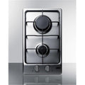 2 Burner Gas Cooktop with Stainless Steel Surface Z554056