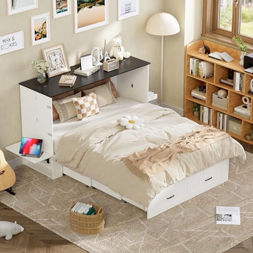 Murphy Bed Queen with Storage & Charging Station S36713