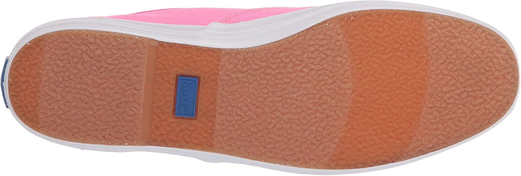 Neon Pink Canvas Lace Up Sneaker H3646