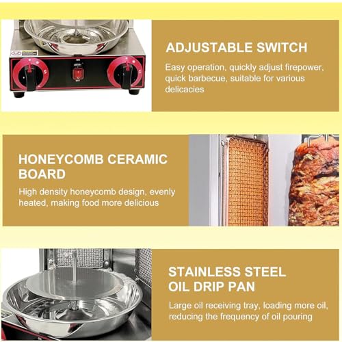 Gas Vertical Broiler with 2 or 3 Burners, Meat Catch Pan B7511