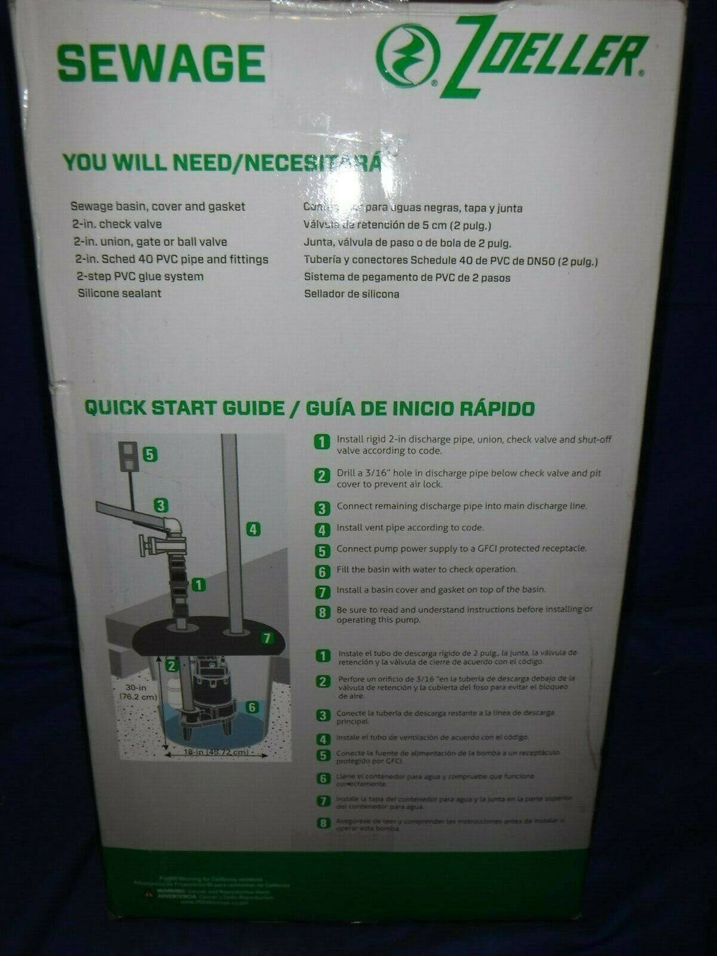 0.5-HP 115-Volt Cast Iron Sewage Sump Pump D165890