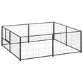 Silver Steel Dog Kennel C8454