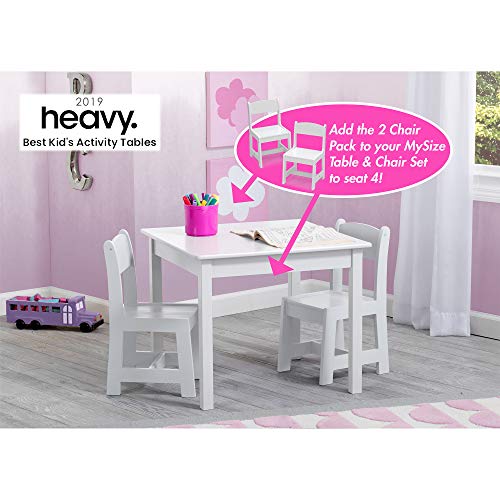 Grey/Blue Kids Wood Table and Chair Set with Toy Organizer A60108