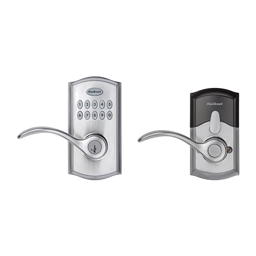 Satin Nickel Electronic Keyless Door Lock with Handle O842