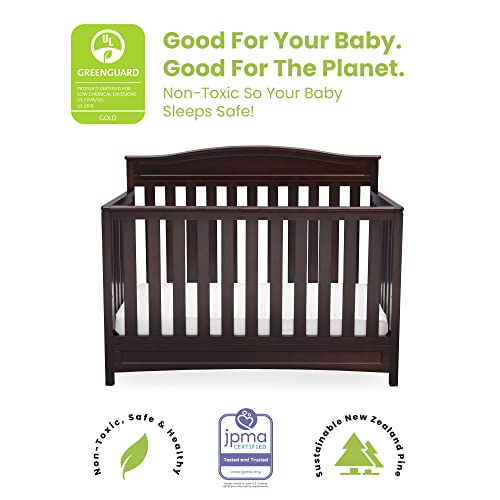 White 4-in-1 Convertible Baby Crib Y94335