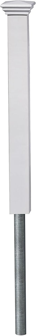 White 3' Tall Vinyl Post H36767