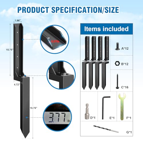 Heavy Duty Fence Post Repair Kit J501