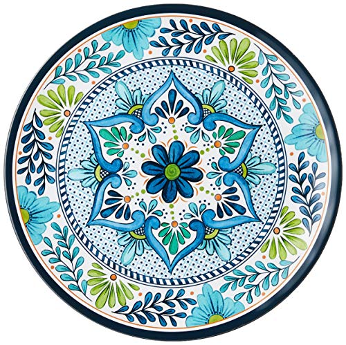 12 Piece Multicolored Melamine Dinnerware Set P18706