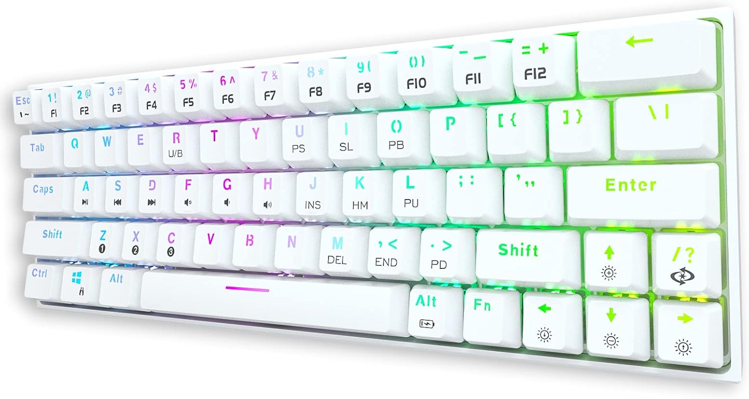 60% Wireless Mechanical Keyboard with RGB Backlit Q960
