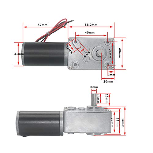 DC 12V Gear Motor 8mm Shaft N94137