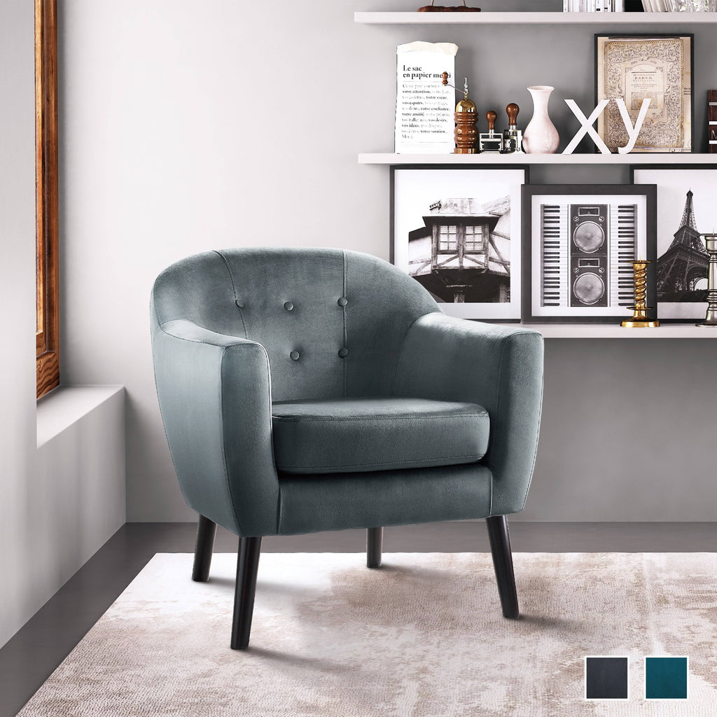 Grey Accent Chair Q125