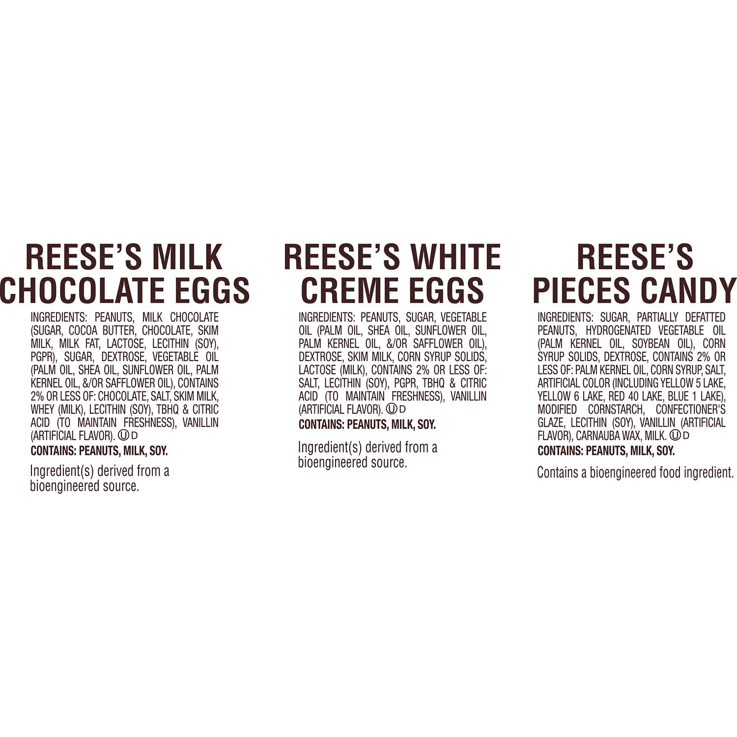 59.64 oz Assorted Peanut Butter Easter Candy N9002