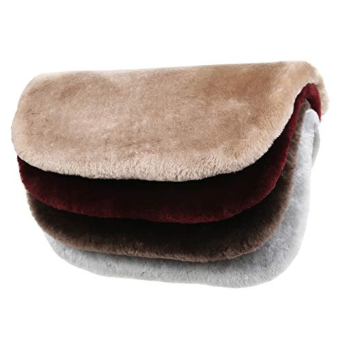Beige Sheepskin Auto Front Seat Cushion Car Seat Cover R44352