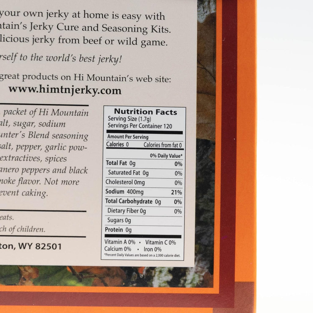 Jerky Seasoning and Cure Kit for Beef, Deer, Elk, Venison (1 Box) G1274