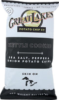 Sea Salt Pepper And Onion Potato Chips, 8 OZ R39920