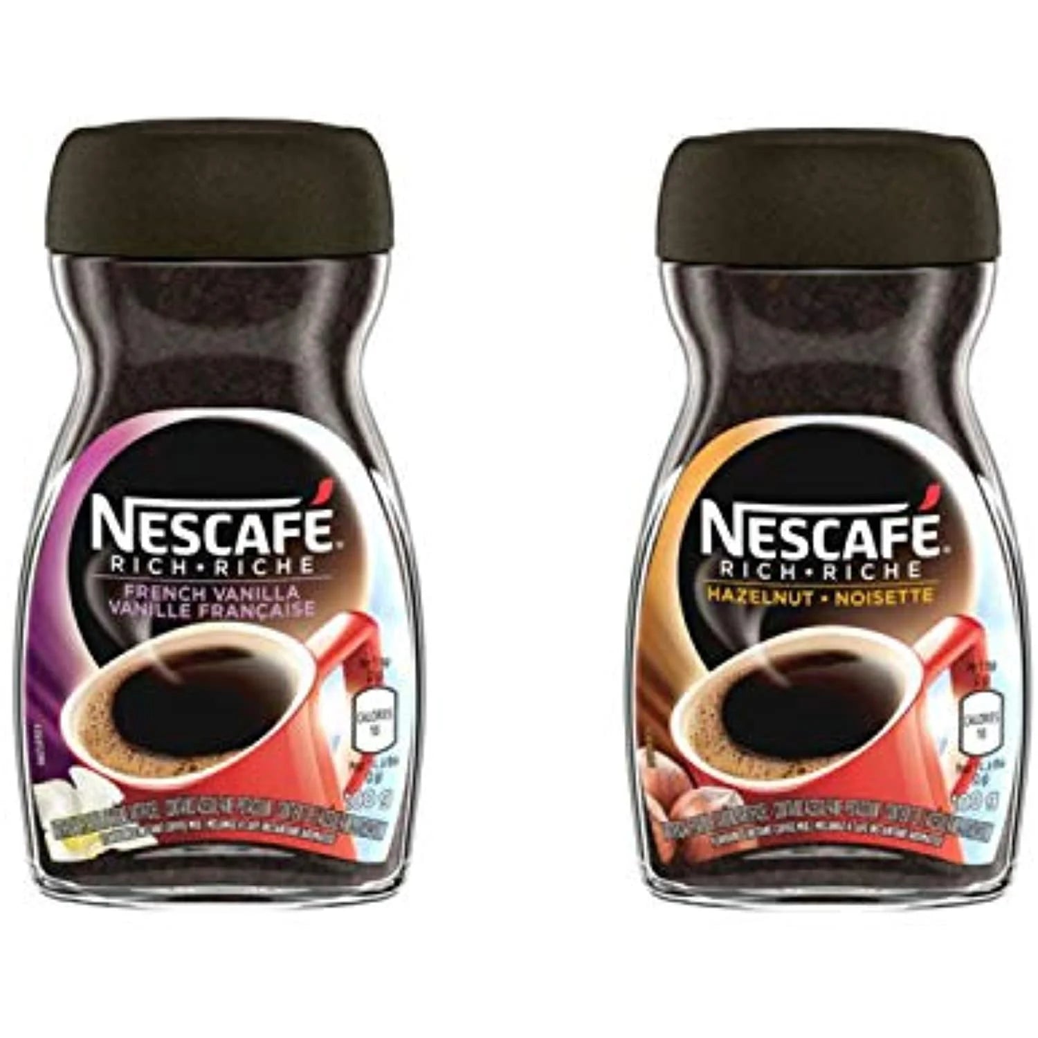 Nescafé Rich Instant Coffee Variety Bundle Hazelnut 100G French Vanilla 100G B325938