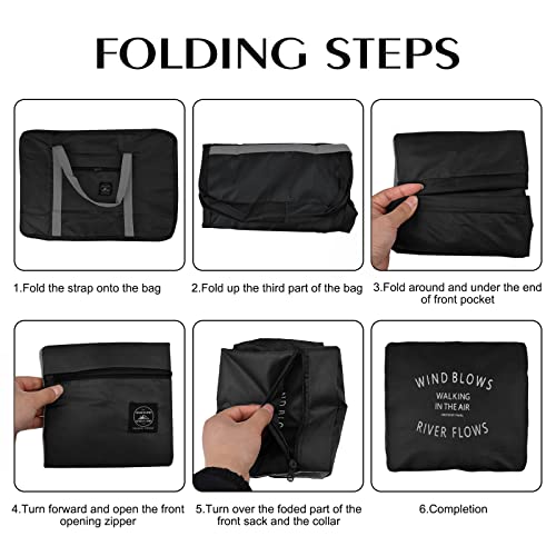 Travel Duffel Bag 18x14x8 Foldable Carry on Luggage Bag E497