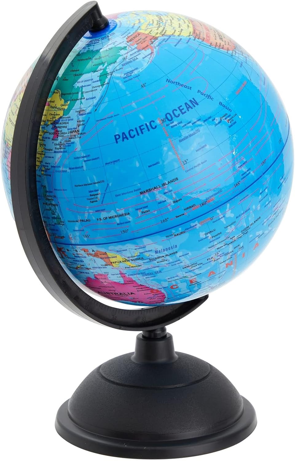 8-inch Rotating World Globe with Stand B179374