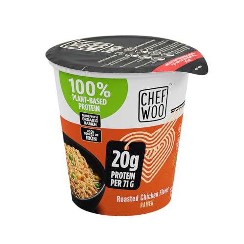 12 PACK Vegan Roasted Chicken Ramen Cup Noodles U65440