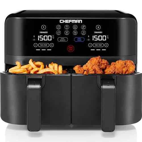 6 Quart Dual Basket Air Fryer A60382