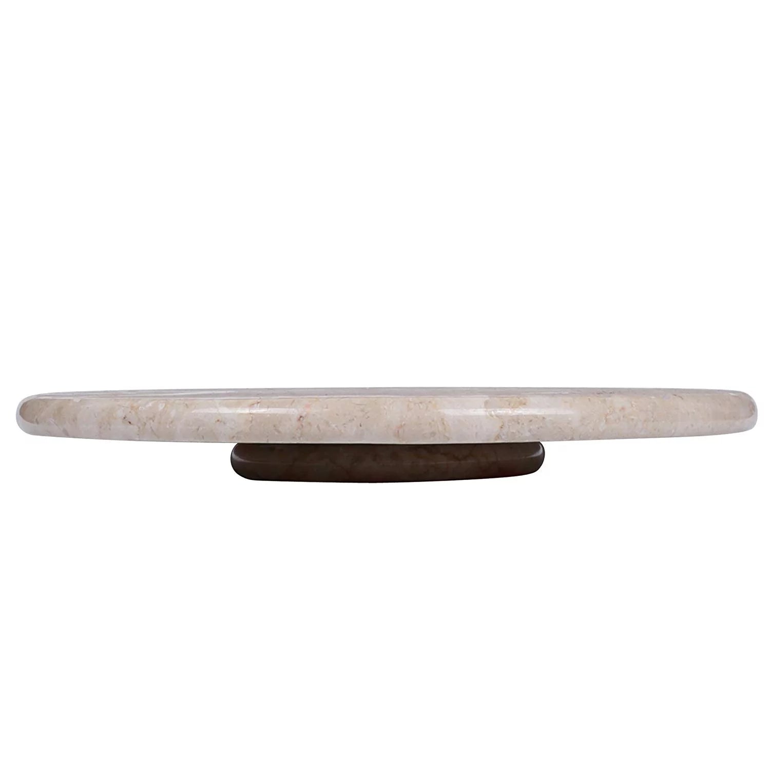 Natural Champagne Marble Lazy Susan Turn Table Serving Board J53850