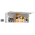 Metal Garage Storage Cabinet Wall Mount with Adjustable Shelf U429973