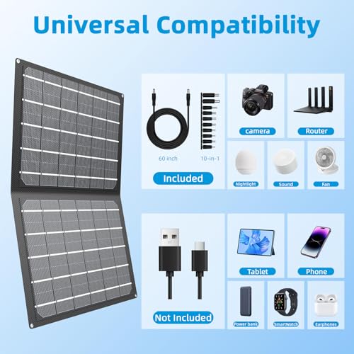 100W Foldable Solar Panel with Kickstand M310935