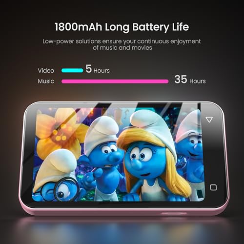 Pink 4" WiFi MP3 MP4 Music Player with Bluetooth B8637