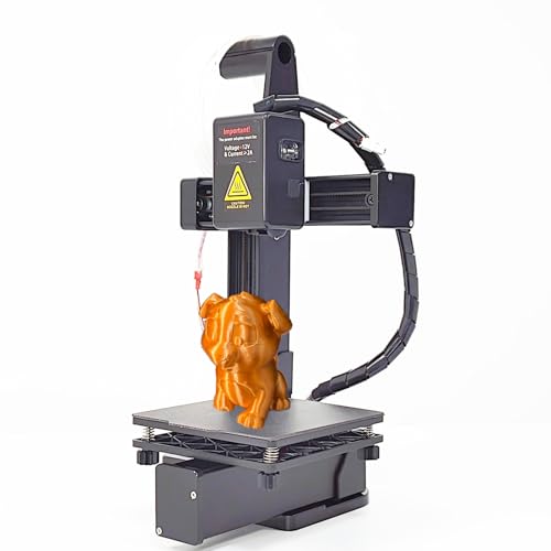 Mini 3D Printer, FDM, Auto Leveling, 230℃ High Temp All Metal Hotend, 4 x 4 x 4in H8140