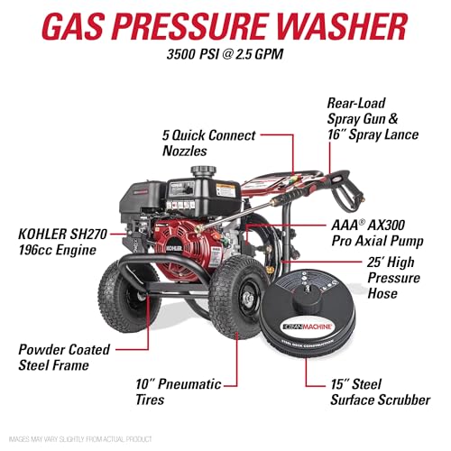 3400 PSI Gas Pressure Washer, 2.5 GPM Z63954