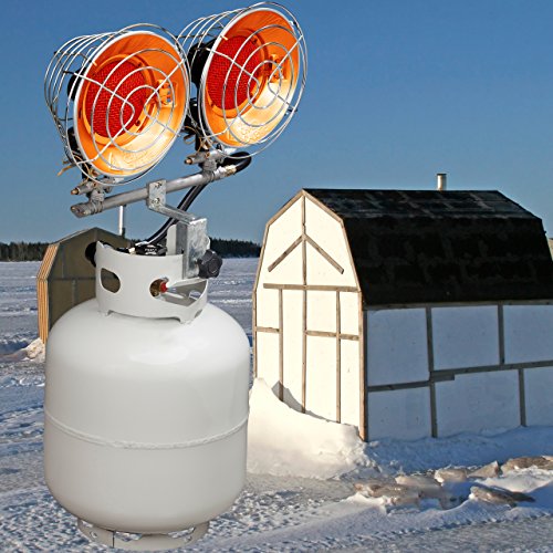 Silver 15000 BTU Propane Tank Top Heater J7229