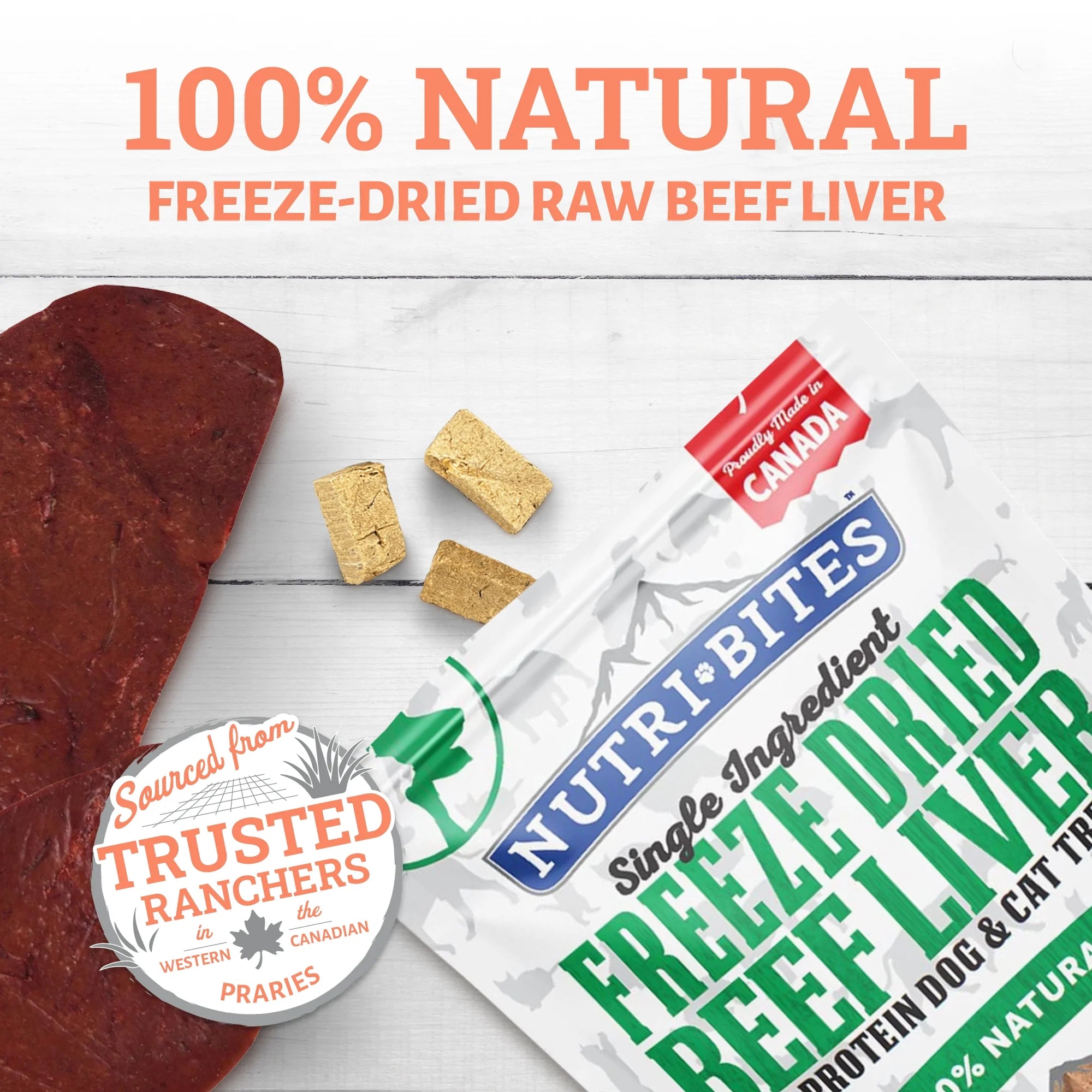 3 Pack Freeze Dried Beef Liver Pet Treat 17.6oz P3281