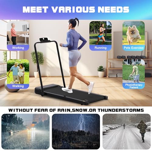 Walking Pad Treadmill, 2.5HP, 265 lb Capacity with Remote Control S501114