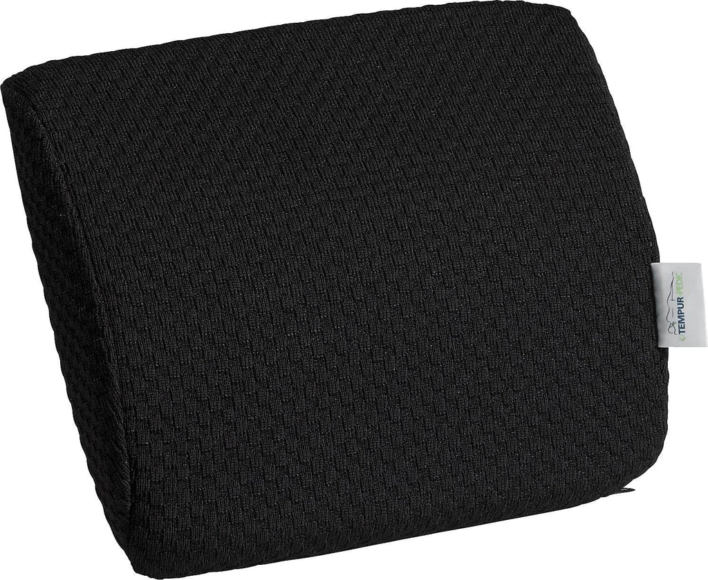 Black Travel Lumbar Cushion with Fabric Cover B421