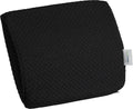 Black Travel Lumbar Cushion with Fabric Cover B421