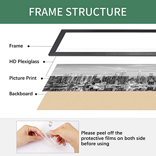 Black 8x24 Wood Picture Frame Z293684